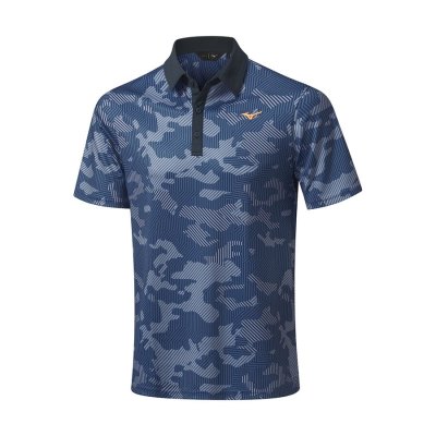 Camisa Polo Mizuno Camo Shirt Hombre - Azul Marino - Chile M029UMGIFW